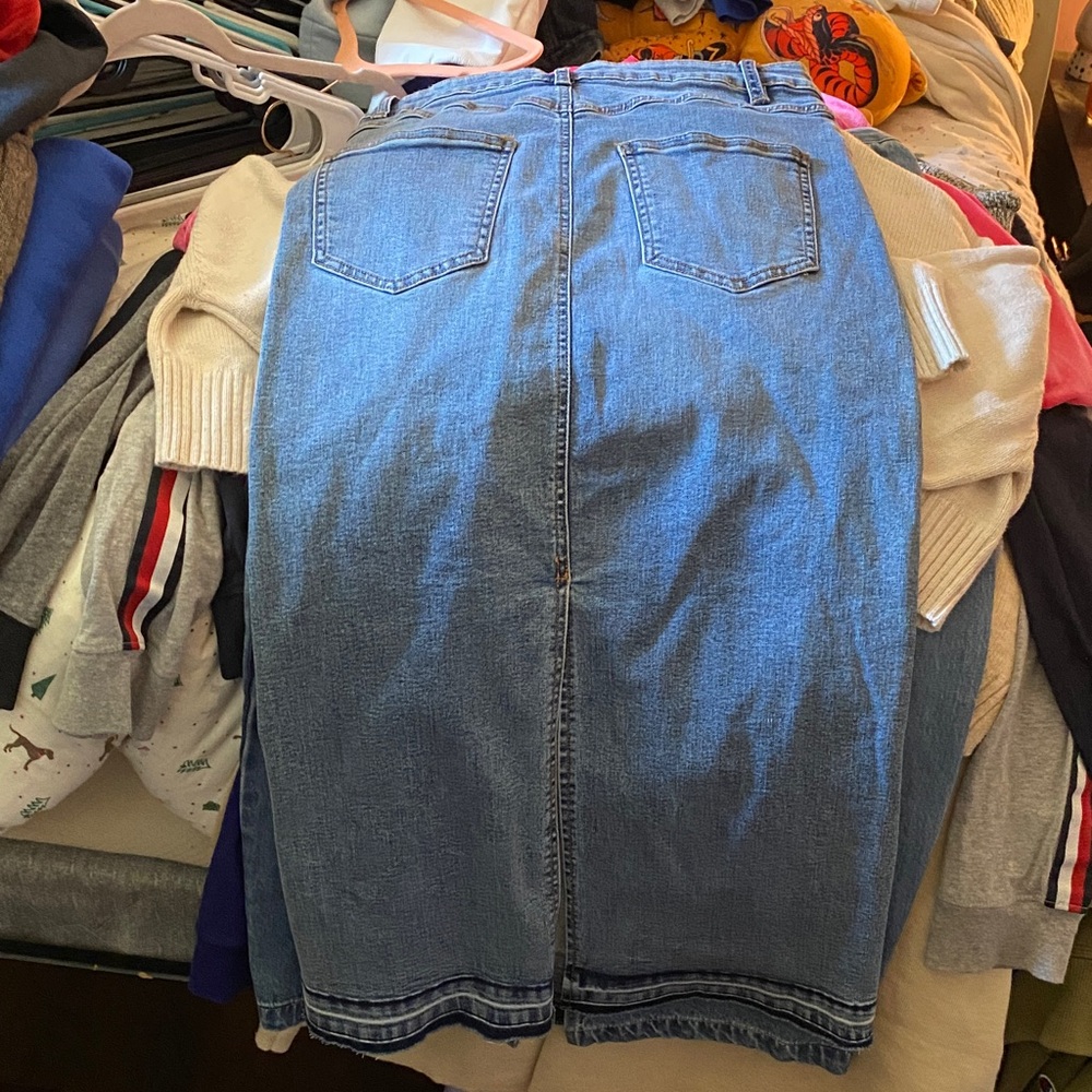 Blue Denim Skirt